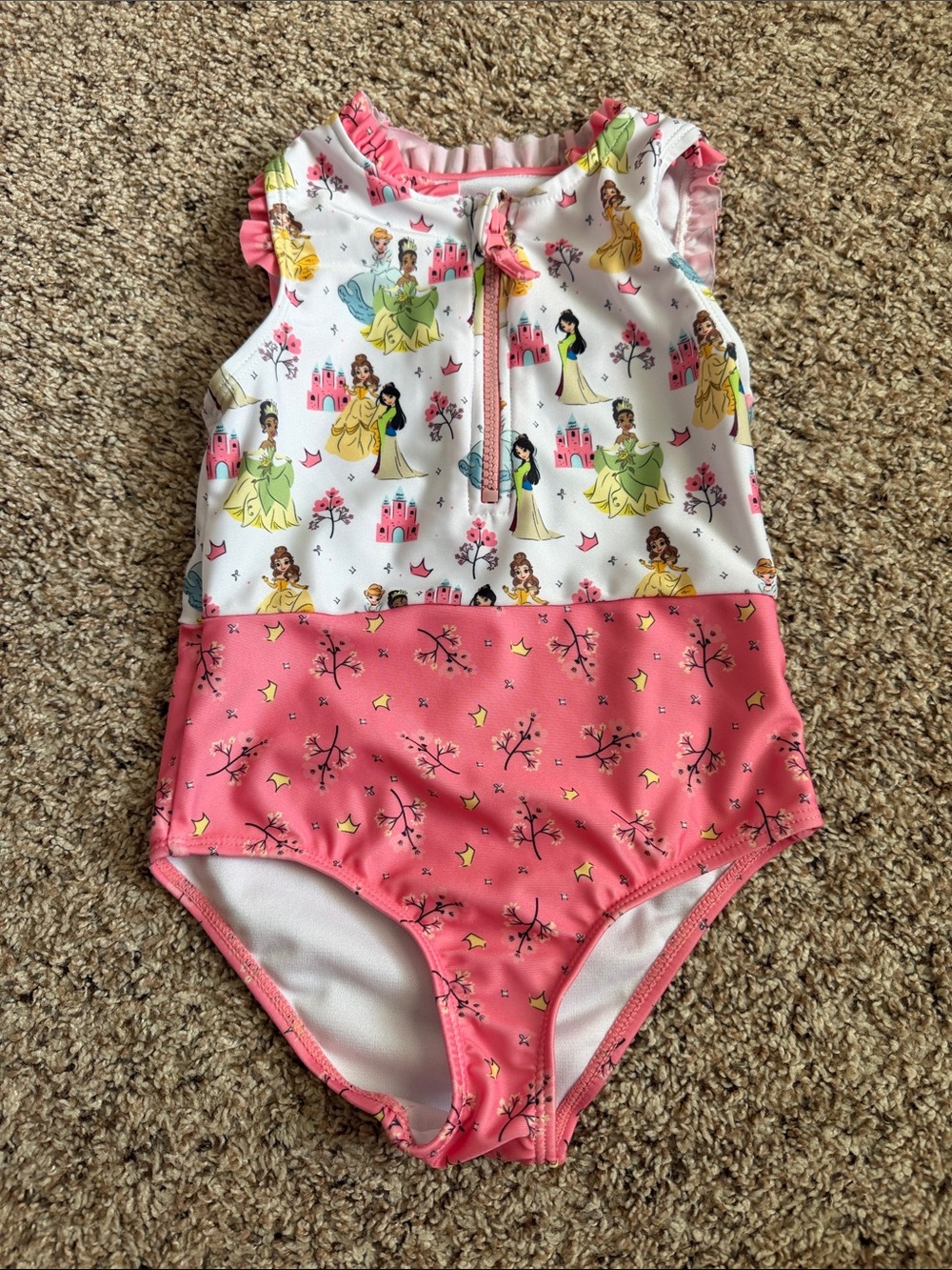 DISNEY PRINCESS TODDLER GIRL ONE PIECE SWIMSUIT